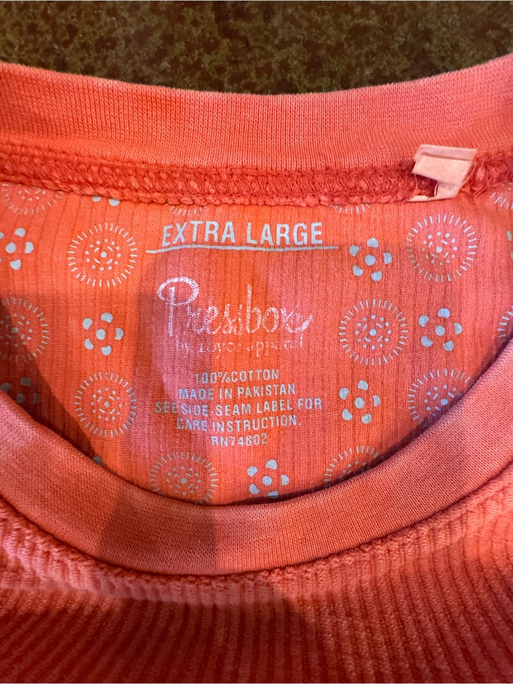 Pressbox Auburn Tigers XL Orange Corded Crewneck Sweatshirt - Picture 8 of 8